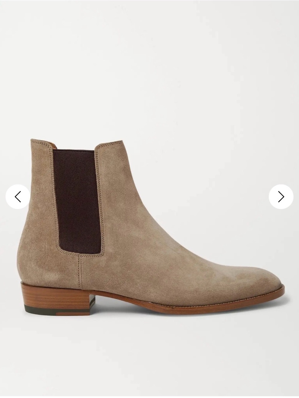 Saint Laurent Wyatt 30 Suede Chelsea Boots